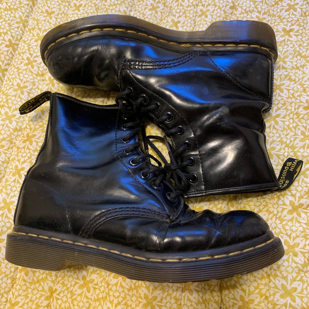 Classic black Dr.Martens boots